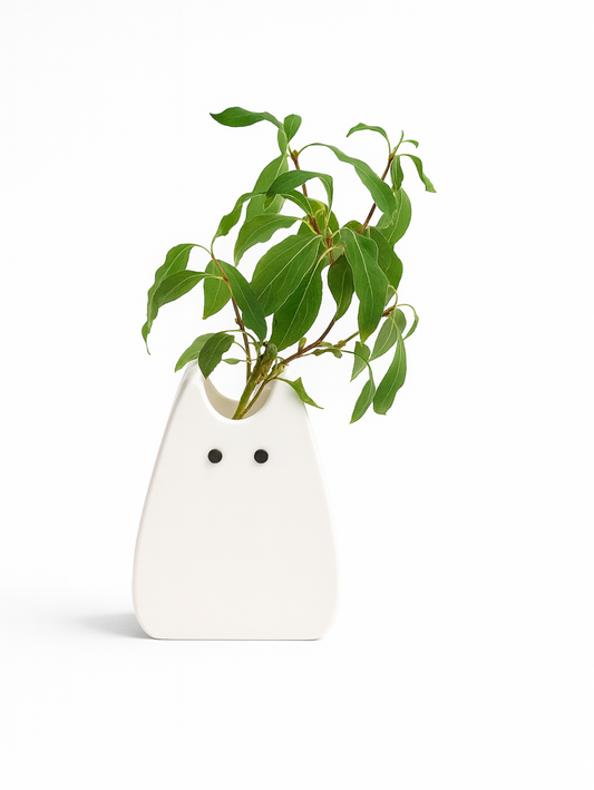 Ghost Cat Vase