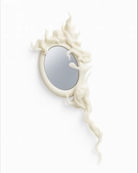 Flow Mirror – 3D Printed Sculptural Hand Mirror